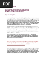 Download Jonathan Swift - A Modest Proposal by Reader93 SN12412554 doc pdf