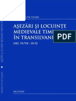 Victor V. Vizauer - Asezari Si Locuinte Medievale Timpurii (Sec. VI/VII-IX/X) in Transilvania