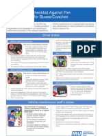 IRU Checklist Against Fire For Buses and Coaches