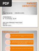 Download referat keratitis by Yoga Karsenda SN124137480 doc pdf