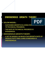 Endogenous Growth Theory: Solow Model