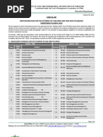 ICMAP New Reshuffled Courses Schedule 2012