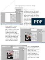 Step by Step Progress of How I Made My Double Page Spread Using Indesign