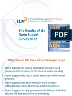 Open Budget Survey 2012 World Bank Presentation