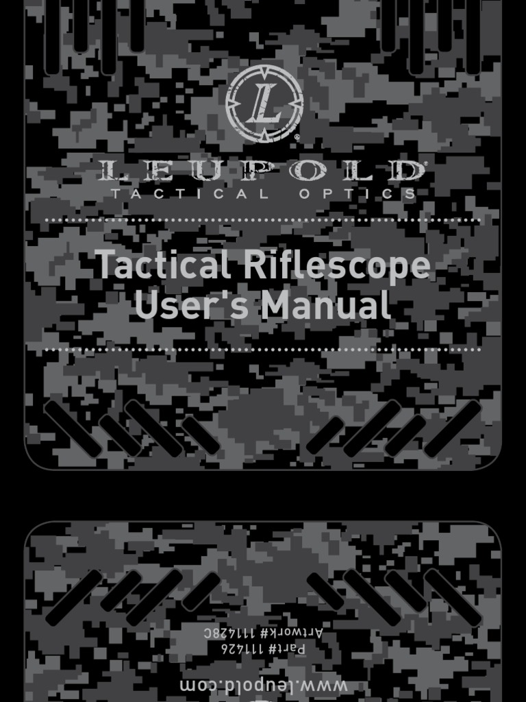 Leupold Tactical Scope Manual | PDF