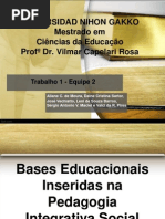 Bases Educacionais Inseridas Na Pedagogia Integrativa Social