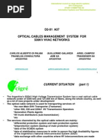 Optical Cables Management System for 500kv Hvac Networks