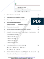 11th Chemistry Atom Structure-Test 06