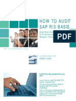 Auditing SAP Basis