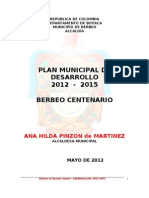 Plan Desarollo Berbeo 2008-2011