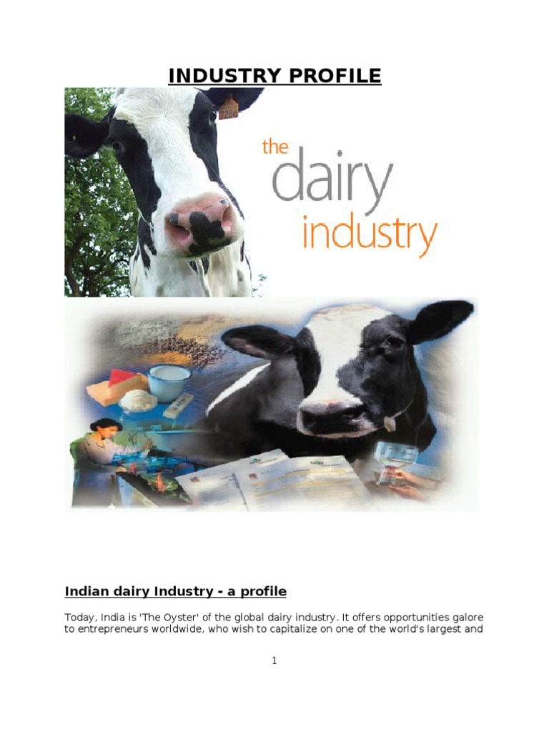 project report Milk Dairy