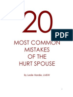 Most Common Mistakes of The Hurt Spouse