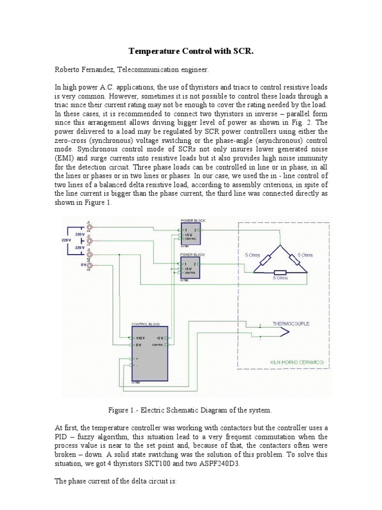 SCR-Based Temperature Control System | PDF | Electrical Engineering ...