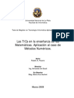 Las TICs en La Enseñanza de Las Matematicas ..Aplicacion Al Caso de Metodos Numericos