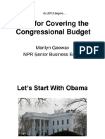 Tips For Covering The Congressional Budget