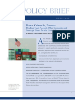 Policy Brief: Korea, Colombia, Panama