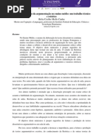 A construção da argumentação no ensino médio- um trabalho técnico e retórico