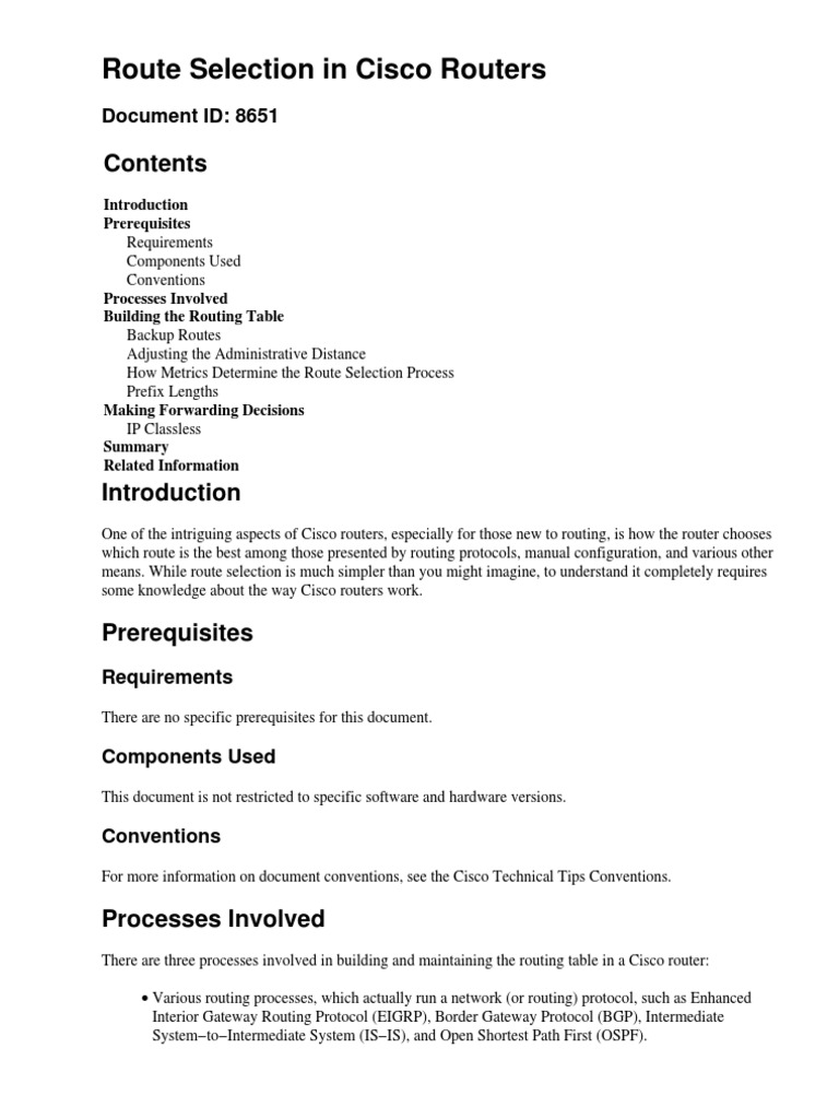 Route Selection Routing Router Computing