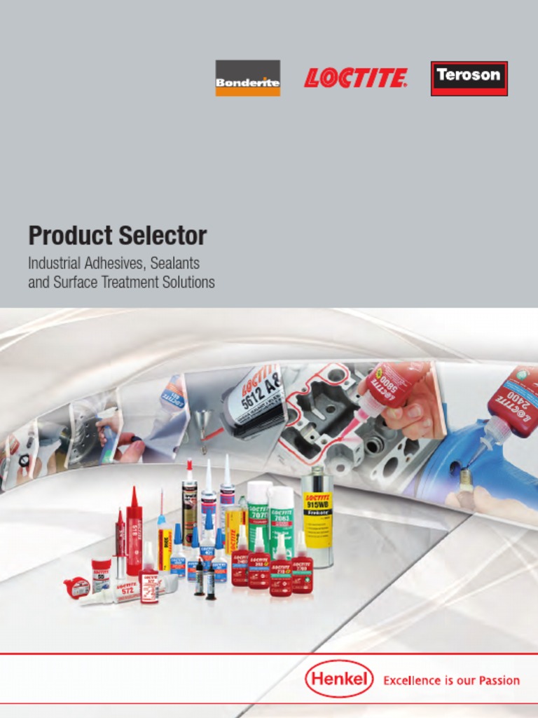 Loctite Product Selection PDF Adhesive Screw