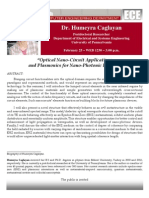 Optical Nano-Circuit Applications and Plasmonics For Nano-Photonic Devices