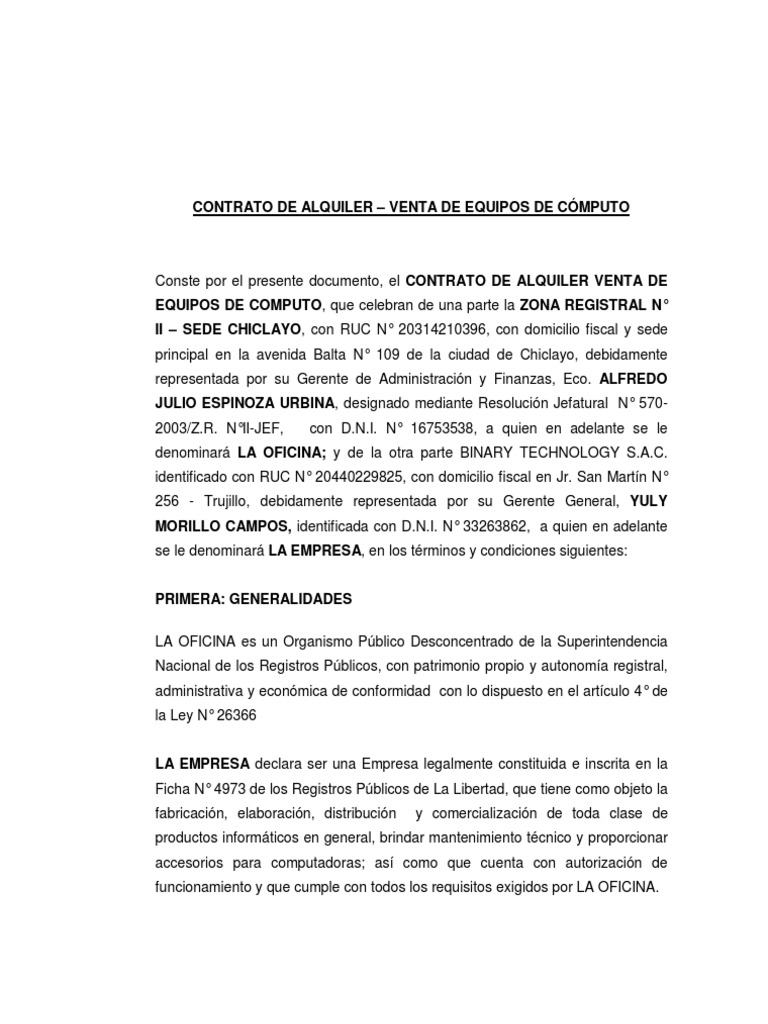 Contrato U Orden de Compra o de Servicio | Descargar gratis PDF ...