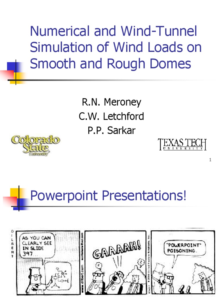 Numerical and Wind-Tunnel Simulation of Wind Loads On Smooth and Rough ...