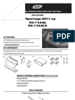 kia sportage dashboard install