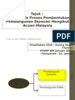 Tajuk: Mensintesis Proses Pembentukan Pembangunan Ekonomi Mengikut Acuan Malaysia