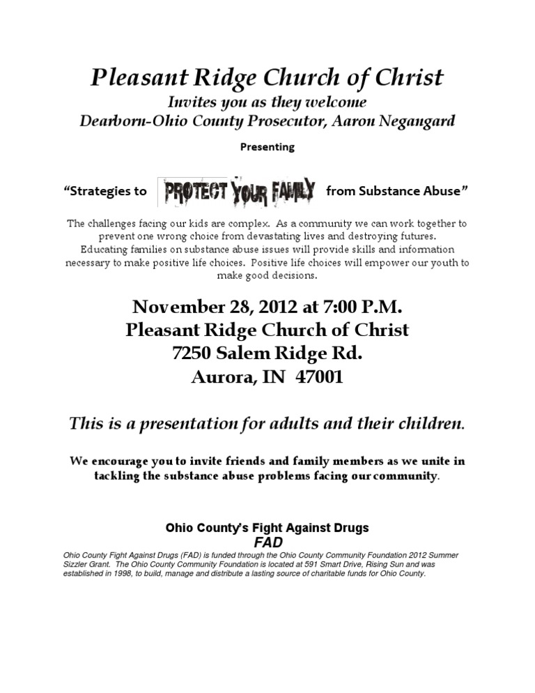 November 2012 FAD Flyer | PDF | Social Science | Wellness