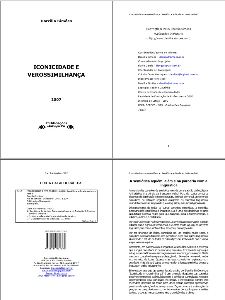 Semiótica: Iconicidade e Verossimilhança | PDF