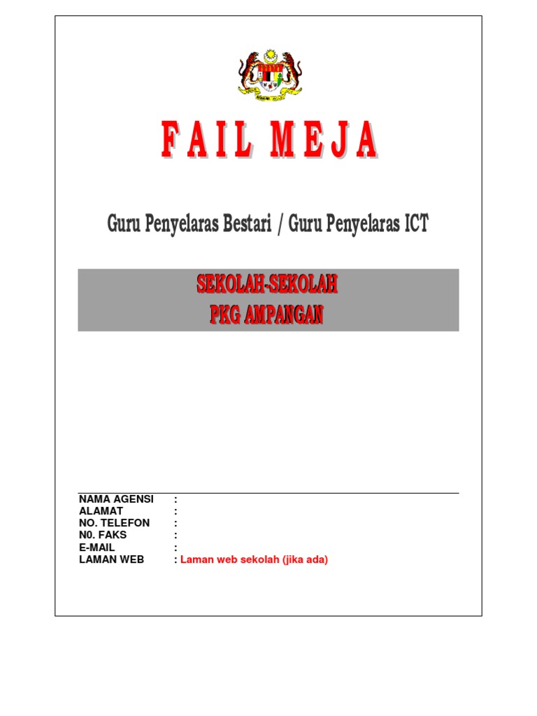 Fail Meja Guru Penyelaras Bestari Pdf