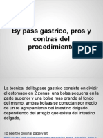 By Pass Gastrico, Pros y Contras Del Procedimiento