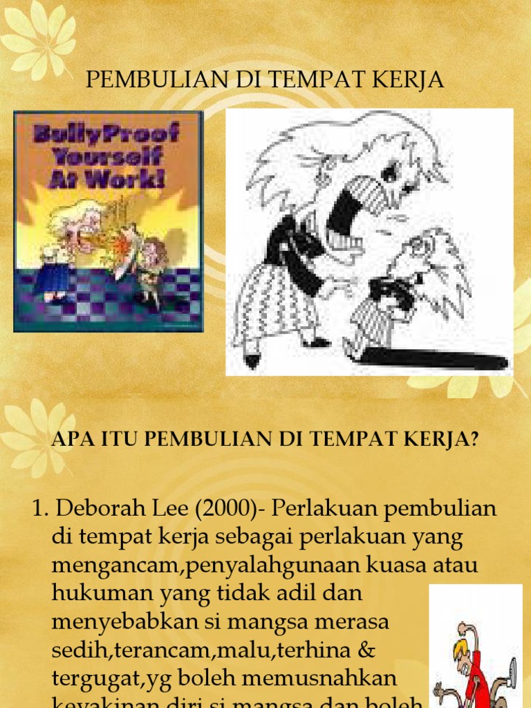 Pembulian Di Tempat Kerja Pdf