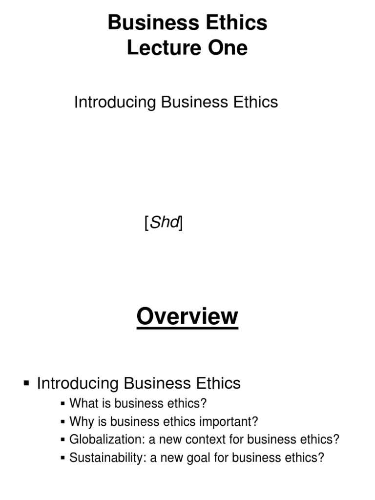 Introduction to Business Ethics Concepts | PDF | Business Ethics ...