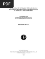 Download ANALISIS DAN PENGENDALIAN MUTU AIR  SEBAGAI BAHAN BAKU PRODUKSI MINUMAN BERKARBONASI DI PT COCA-COLA AMATIL INDONESIA by Didin Rizki Wijaya SN124278076 doc pdf