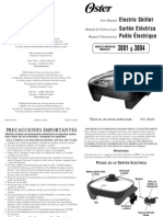 Manual Sartén Eléctrico Ostex