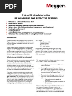 Be On Guard For Effective Testing: 5 KV and 10 K Insulation Testing