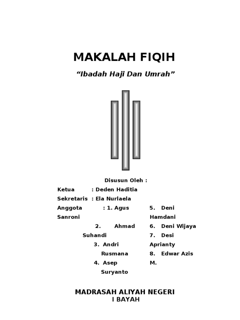 Makalah Haji Dan Umrah