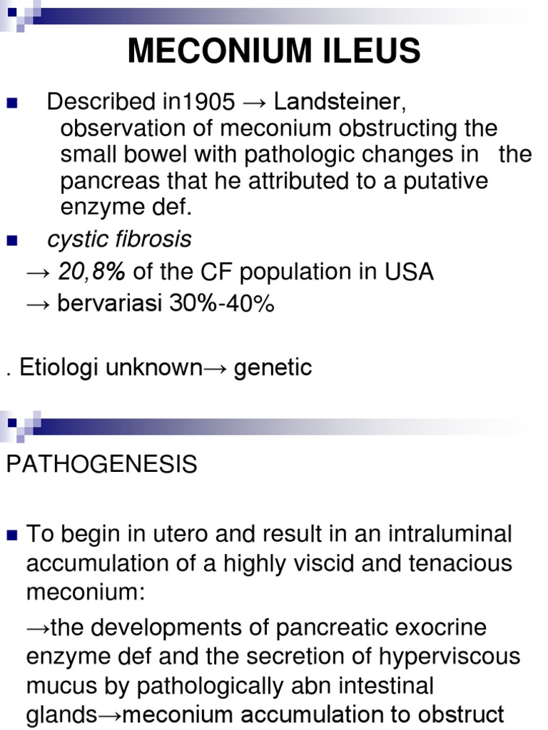 Ileus Meconium | PDF | Gastroenterology | Digestive Diseases