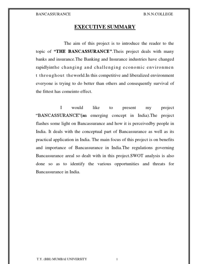 Banc Assurance | PDF | Banks | Insurance