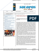 Solopos - 3feb09 - BL - 1 - Korban Banjir Pulang, Tenda Pengungsian Dipertahankan