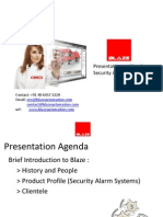 Blaze Automation Security Alarms Product Profile May 2012