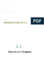 Chapter 2 Introdinto C++uction To C++