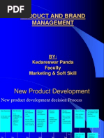 Product and Brand Management: BY: Kedareswar Panda Faculty Marketing & Soft Skill