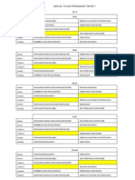 Jadual Tugas Pengawas Tahap 1 2013