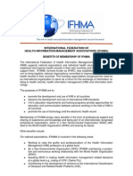 2011 - Benefits of IFHIMA Membership - Final