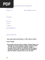 Conta Das Missões e End Da Jocum