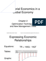 Managerial Economics in A Global Economy: Optimization Techniques and New Management Tools
