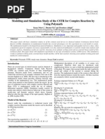 Modeling and Simulation Study of The CSTR For Complex Reation Usong POLYMATH