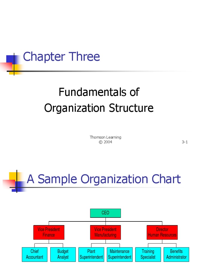 Chapter Three: Fundamentals of Organization Structure | PDF | Project ...